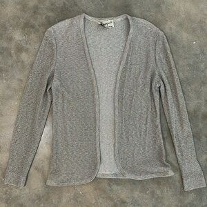 Vintage Metallic Knit Cardigan